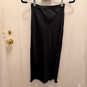 Intimately Free People Black Satin Slip Skirt  Size XS